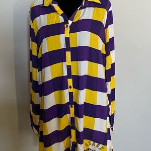 LSU Tigers long sleeve flannel.